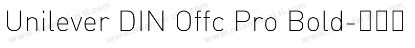 Unilever DIN Offc Pro Bold字体转换